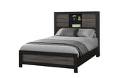 LISBON GREY/BLACK BOOKCASE FULL BED
