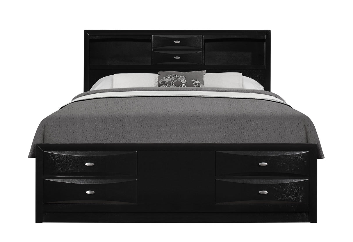 LINDA BLACK QUEEN BED GROUP