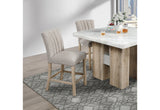 D04 NATURAL BAR TABLE + D8685 BEIGE/NAT BAR STOOL