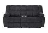U6000 BLACK CONSOLE RECLINING LOVESEAT