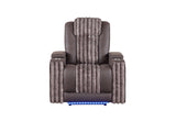 U8000 Power Recliner with Power Headrest and LED