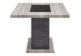D8030 DINING TABLE WITH STORAGE DRAWERS AND STORAGE DOOR