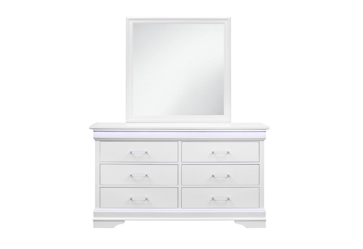 Charlie Twin Bed, Dresser, Mirror, and Nightstand