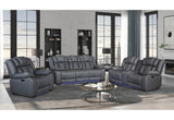 U7068 GREY 10 PWR REC SOFA/PWR CONSOLE REC LOVESEAT/PWR RECLINER W/LED