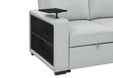 U0212 BLANCHE SILVER PULL OUT SOFA BED