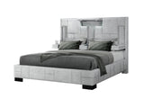 OSCAR GREY QUEEN BED NO WOOD TRIM