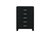 REID BLACK FULL BED, DRESSER, MIRROR AND NIGHTSTAND