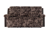 U6028 BROWN RECLINING SOFA