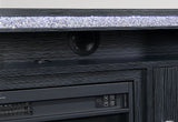 LILY DARK GREY ENT UNIT 72 INCH W/ LED, SPEAKERS, CRYSTAL INSERTS
