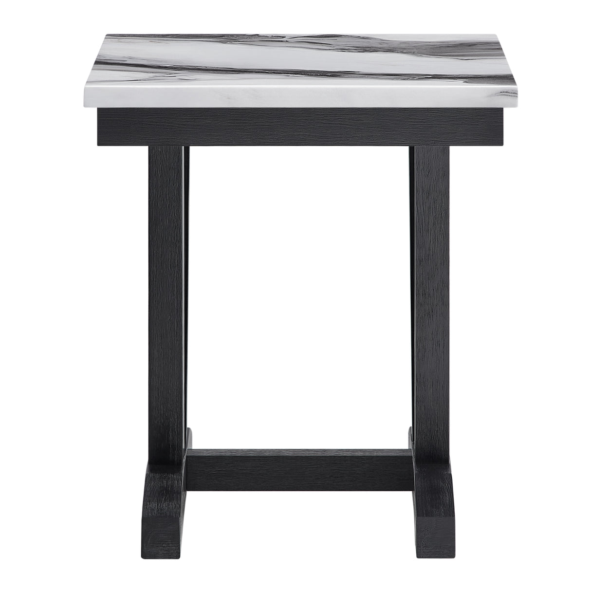 T1319 BLK/WHT END TABLE