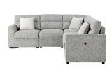 U9401 NICKEL SOFA BED SECTIONAL WITH 3 PILLOWS