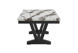 D1319 BLACK/WHITE DINING TABLE