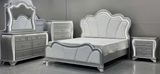 ARIA SILVER QUEEN BED WITH LED