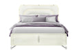 Lyra Beige Bed with LED