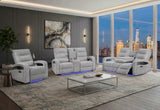 U6611 GREY 15 PWR REC SOFA/PWR CONSOLE REC LOVESEAT/POWER RECLINER
