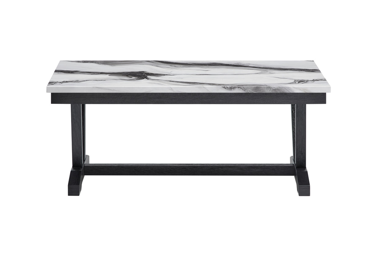 T1319 Blk/Wht Coffee Table