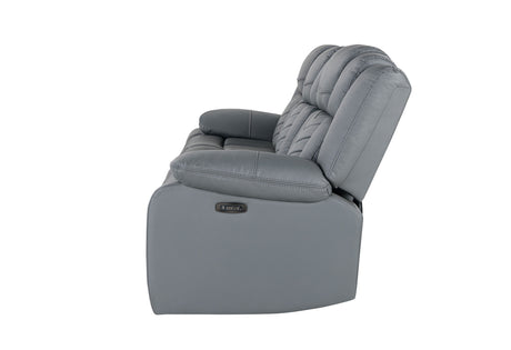 U7068 GREY 10 PWR REC SOFA/PWR CONSOLE REC LOVESEAT/PWR RECLINER W/LED - galleria furniture outlet