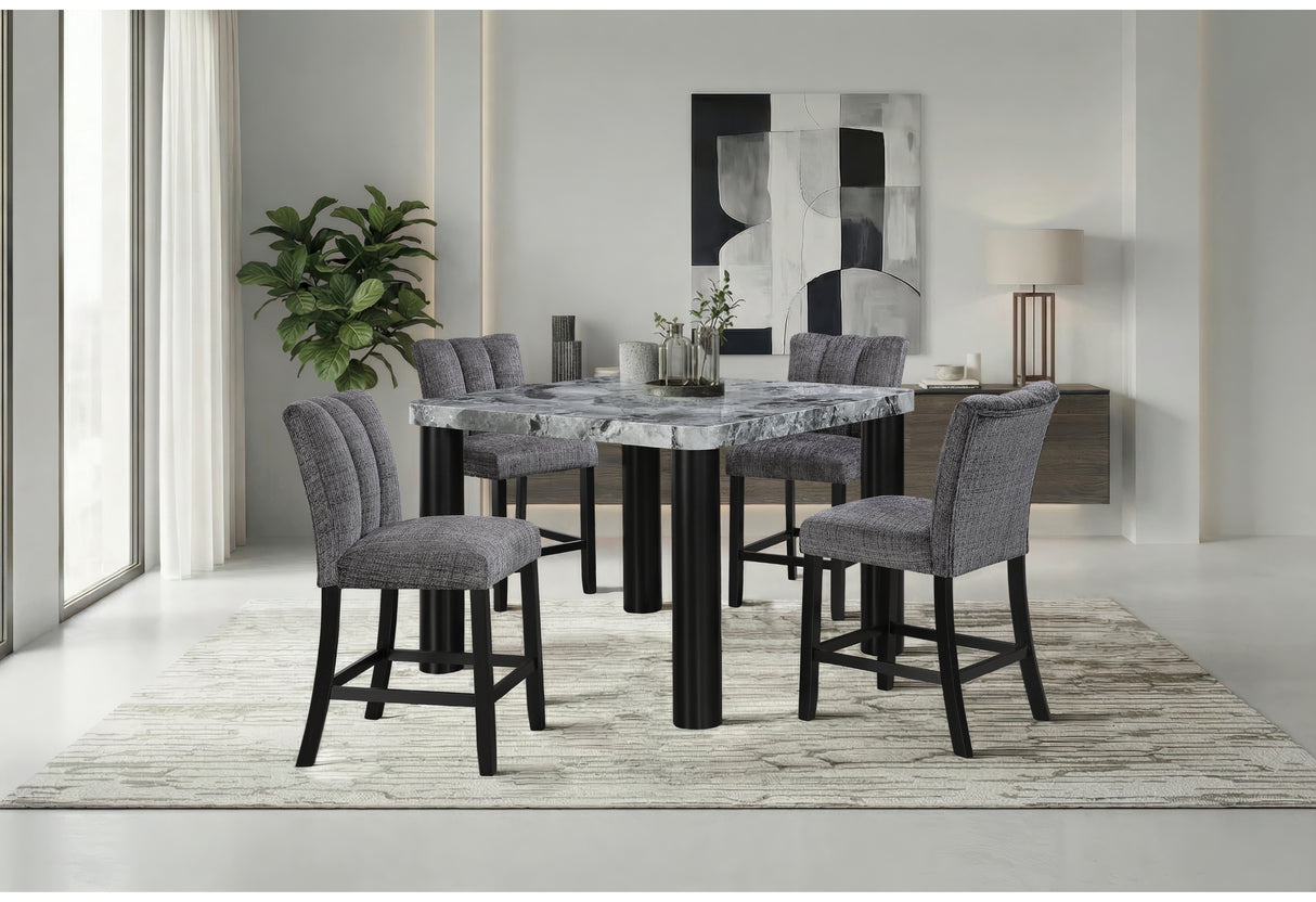 D5473 BAR TABLE AND 4 D06 BAR STOOLS