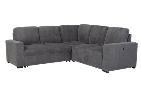 U2660 Grey Sofa Bed Sectional W/O Chaise and W/O Pullout