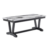 T1319 BLK/WHT COFFEE TABLE