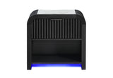 BECKETT WHT/BLK NIGHTSTAND W/LED & SPEAKER