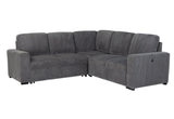 U2660 GREY SOFA BED SECTIONAL W/O CHAISE AND W/O PULLOUT