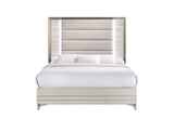 Zambrano White Bed with LED