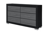 EMMA BLACK/GREY DRESSER