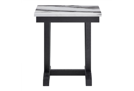 T1319 Blk/Wht End Table
