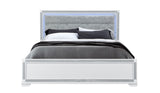 SOLEIL WHITE KING BED