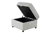 U9401 Nickel Sofa Bed Ottoman with Storage