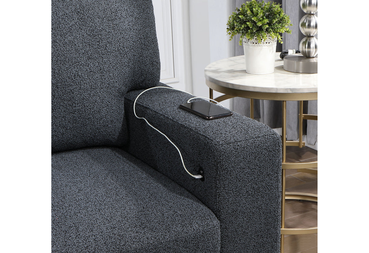 U0202 Dark Grey Reversible Pull Out Sofa Bed