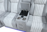 U8000 GREY P2 SECTIONAL WITH LED