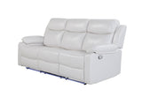 U6026 BLANCHE WHITE RECLINING SOFA WITH LED
