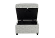 U9401 Nickel Sofa Bed Ottoman with Storage