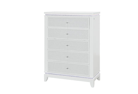 Alina White Chest with LED