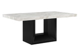 D02 DINING TABLE + 8 D03 BLACK DINING CHAIRS