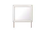 CLARA BEIGE UPHOLSTERED MIRROR