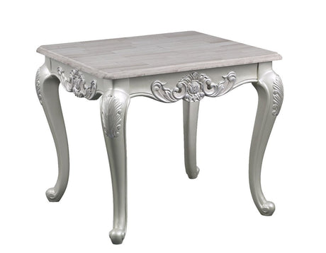 Galaxy Home Melrose End Table in Silver image