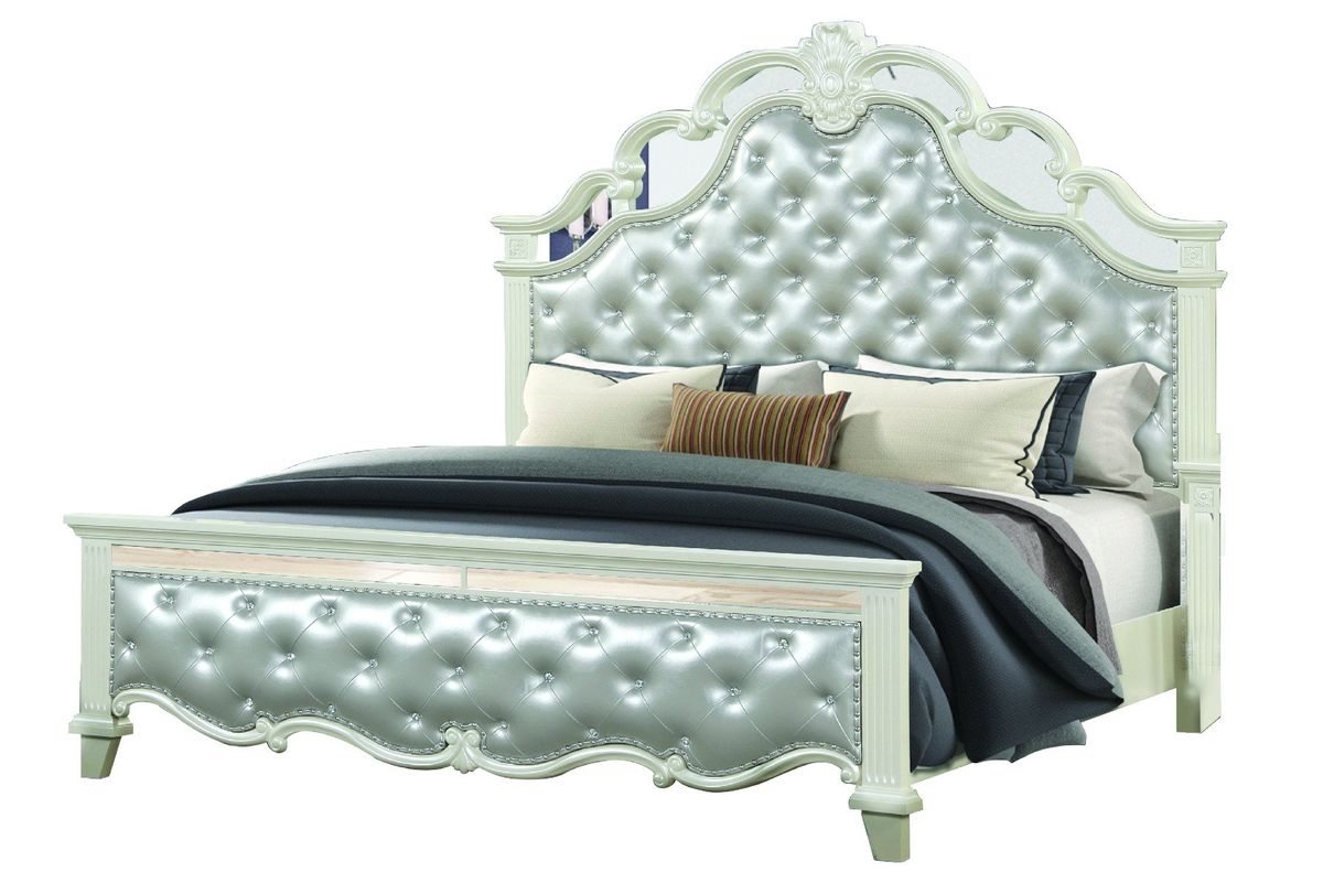 Galaxy Home Milan Queen Bed in White image
