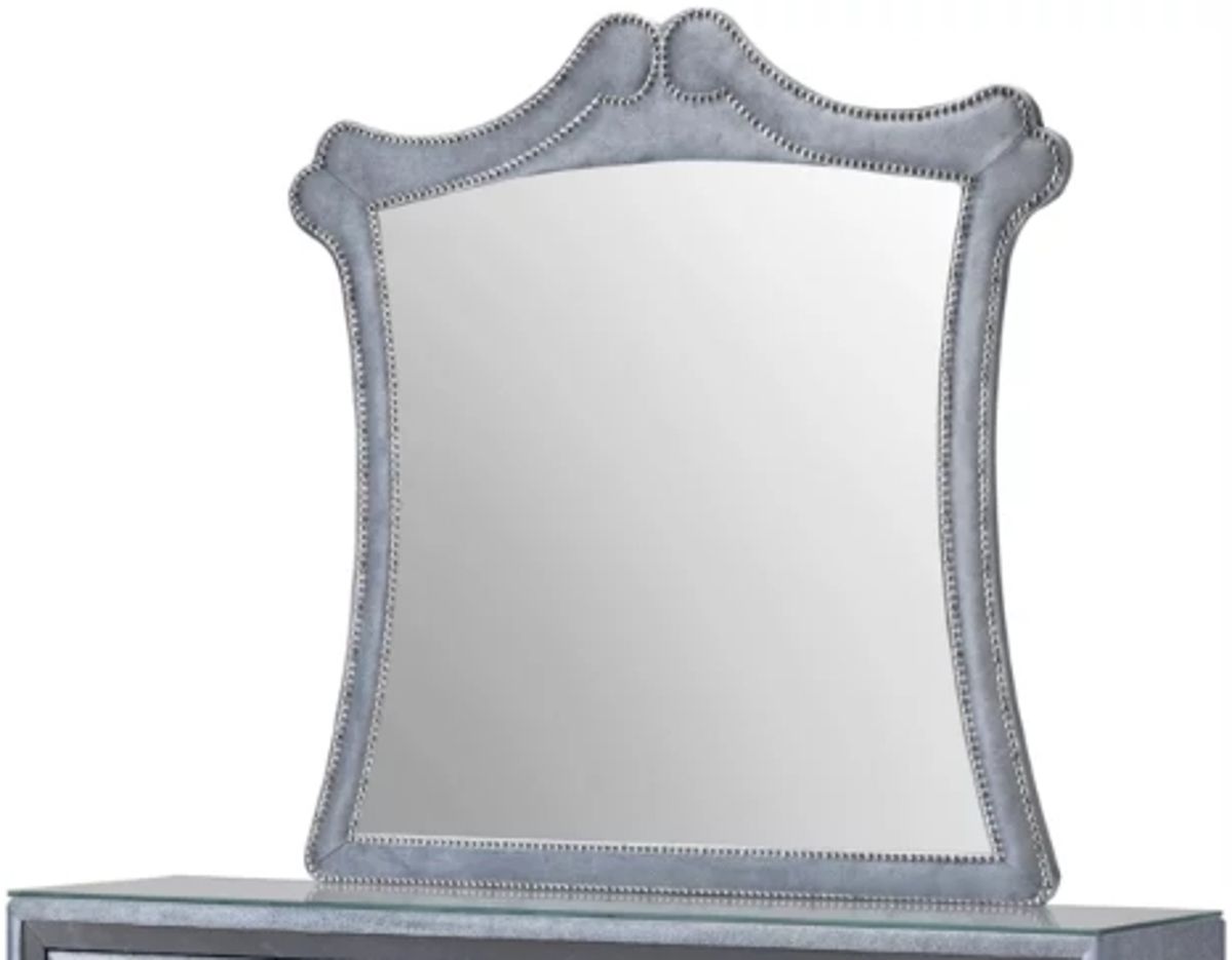 Crown Mark Furniture Voltare Mirror in Dark Grey image