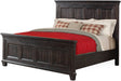 Elements International Morrison King Platform Bed in Smokey Gray Oak Lacquer image