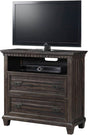 Elements International Morrison Media Chest in Smokey Gray Oak Lacquer image