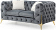 Galaxy Home Moderno Loveseat in Gray image
