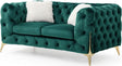 Galaxy Home Moderno Loveseat in Green image