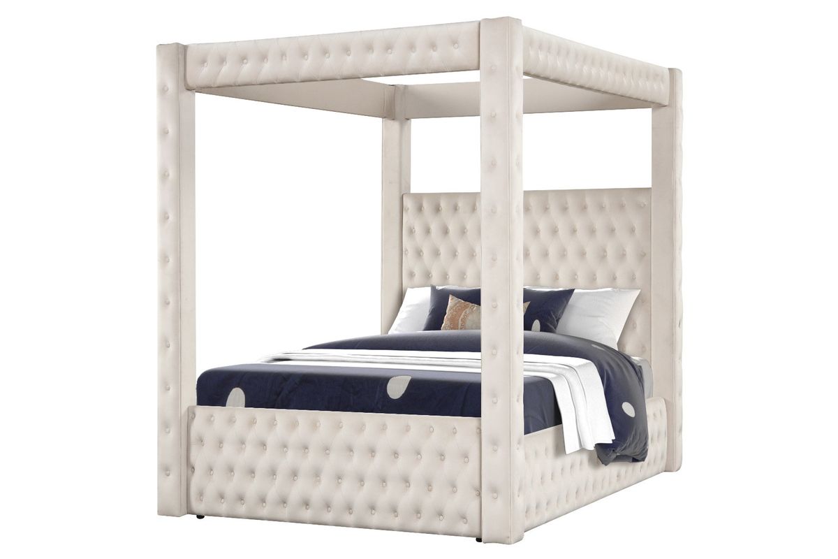 Galaxy Home Monica Queen Bed in Cream image