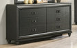 Elements International Moonstone 6 Drawer Dresser in Gray image