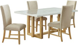Elements International Morris Side Chair in Natural