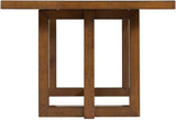 Elements International Morris Dining Table with Wood Top in Espresso