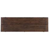 Elements International New Bedford Dining Table in Dark Brown